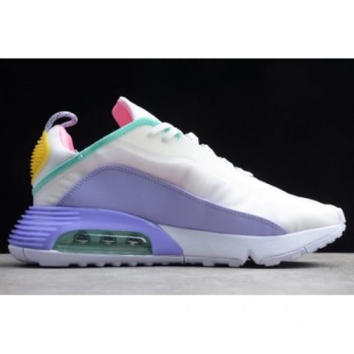 Nike Air Max 2090 Beyaz / Mor / Pembe / Açık Sarı Koşu Ayakkabısı Türkiye - 2B5JTFZ1